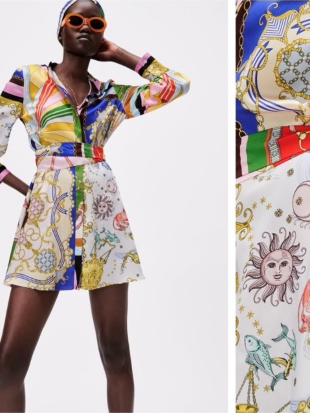 Zara Multicolor Mini Dress